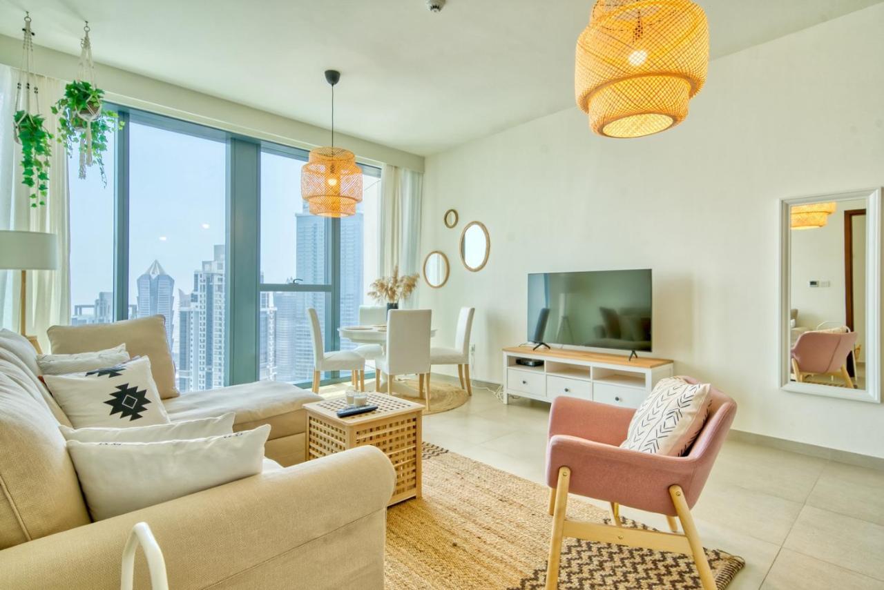 두바이 Boho-Chic Cosy 1Br, Minutes To Burj Khalifa 아파트 외부 사진
