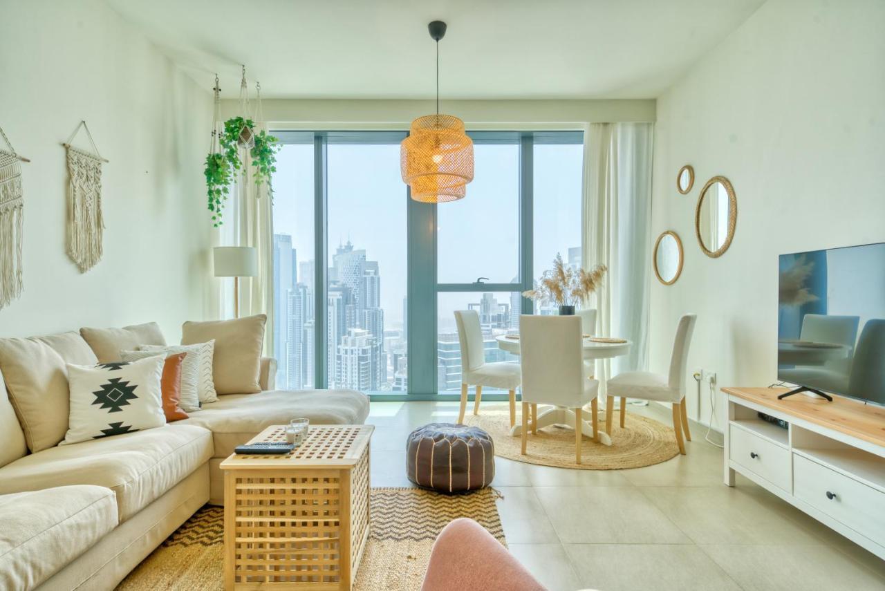 두바이 Boho-Chic Cosy 1Br, Minutes To Burj Khalifa 아파트 외부 사진
